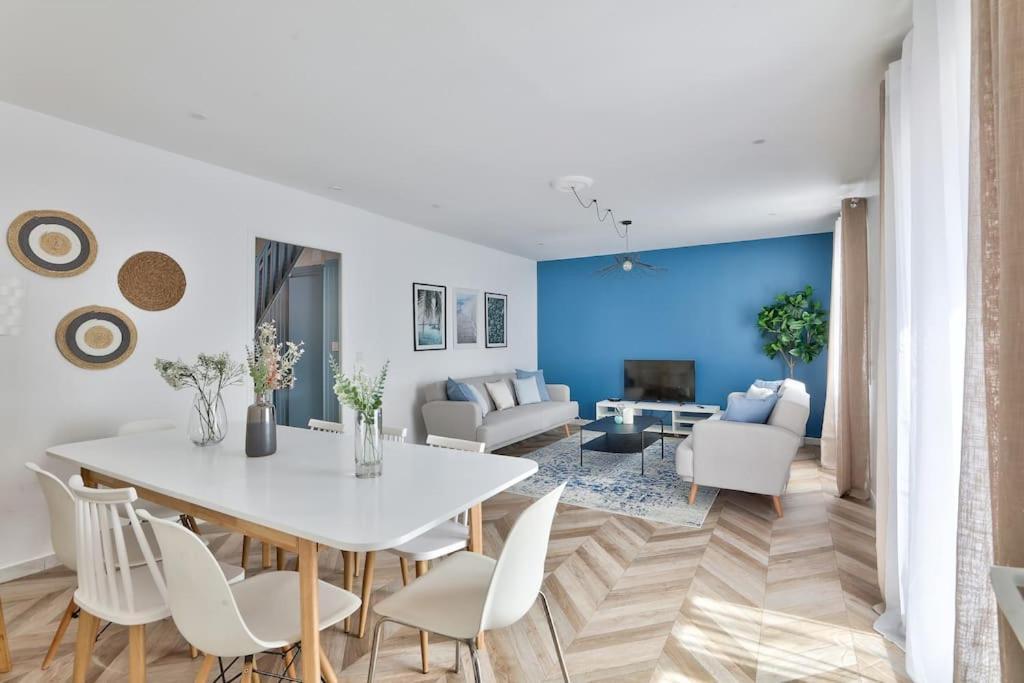 Parking Prive Gratuit - 15Mn Paris - Gare A Pied En 5Mn - Tout Equipee - Terrasse - Jardin - Stade De France - Casino D'Enghien - Hippodrome, Universite Épinay-sur-Seine Dış mekan fotoğraf